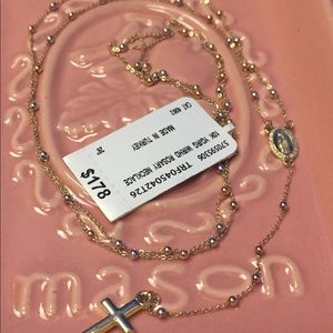 10k Real Gold Rosary Necklace